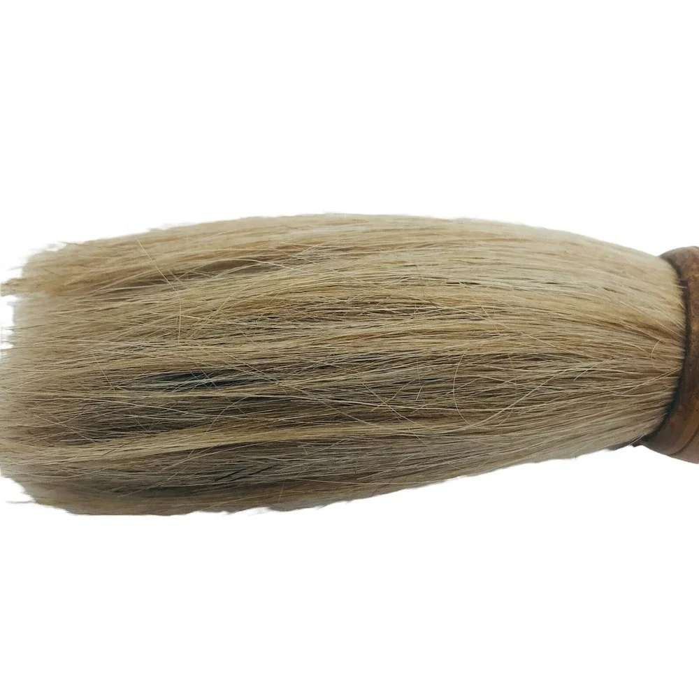 Vintage Chinese Calligraphy Brush Bone Horsehair Engraved 13